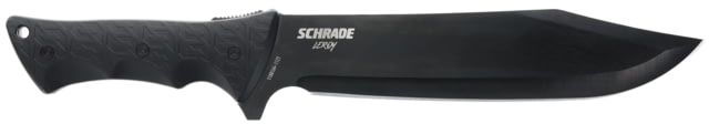 Schrade Leroy Fixed Blade AUS-8 Blade Rubberized Handle