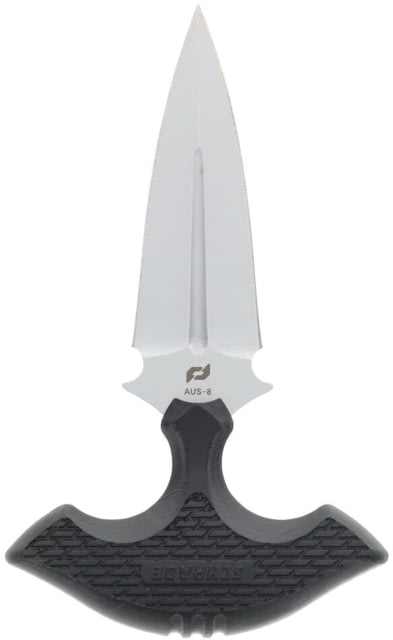 Schrade MOE Fixed Blade 3in AUS-8 Blade Titunium Nitride Push Dagger Blade Blade Rubberized Handle
