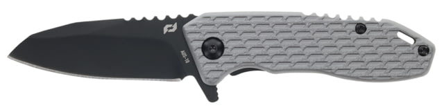 Schrade Tenacity Folding Knife 2.5in Aus-10 Aluminum Handle Stainless Steel Blade Black/Grey