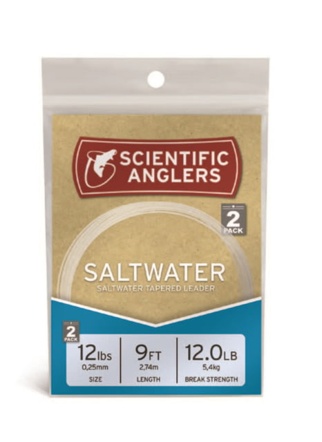 Scientific Anglers Saltwater Nylon Leaders 2 Pack 20lb