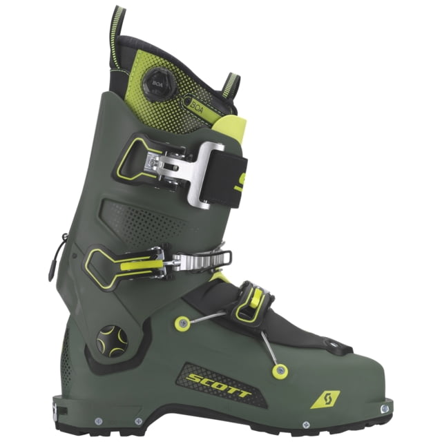 SCOTT Freeguide Carbon Boots Military Green/Yellow 27.0 / 9 US