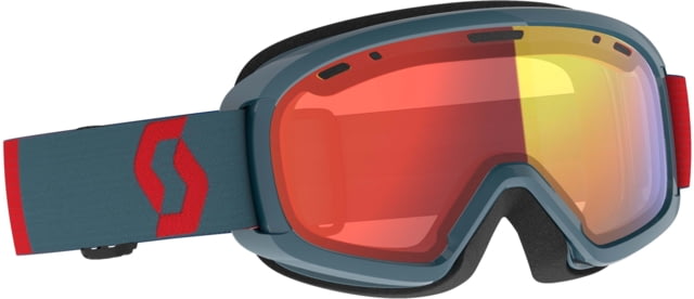 SCOTT Witty Chrome Goggle - Junior Neon Red/Aruba Green/Enhancer Red Chrome