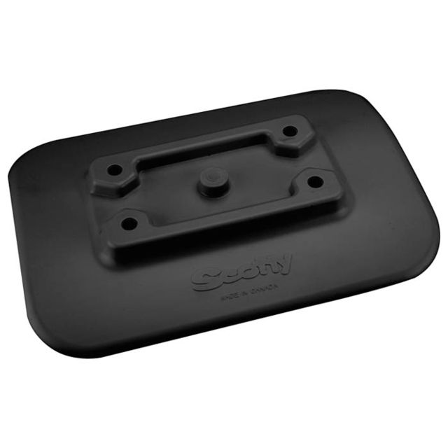 Scotty 341 Glue-on Mount Pad For Inflatables Black