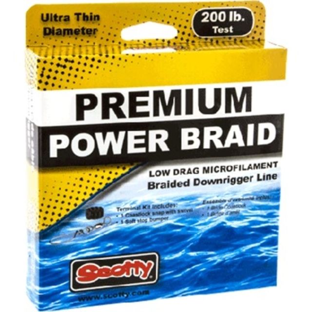 Scotty 200lb Premium Braided Downrigger Line 200ft