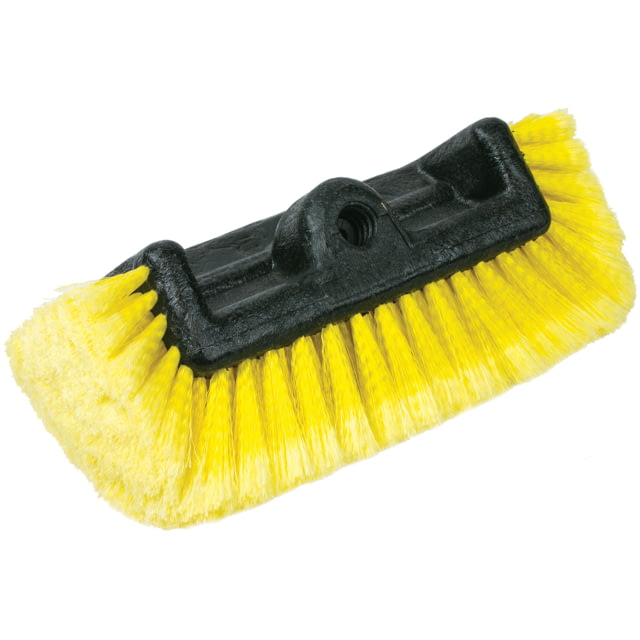 Sea-Dog Boat Hook Angled Three-Sided Bristle Brush - Medium Yellow Medium