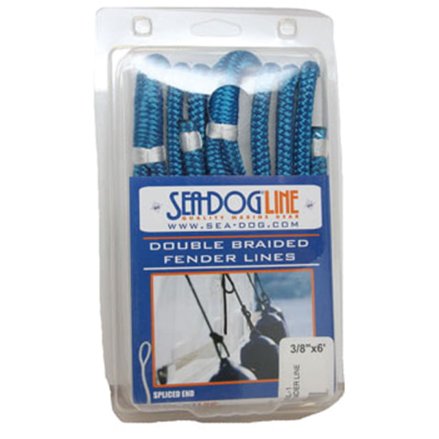Sea-Dog Double Braided Fender Line - 1/4in x 6' Black