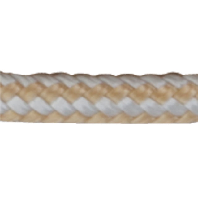 Sea-Dog Double Braided Nylon Rope Spool - 1/4in x 600' Gold/White