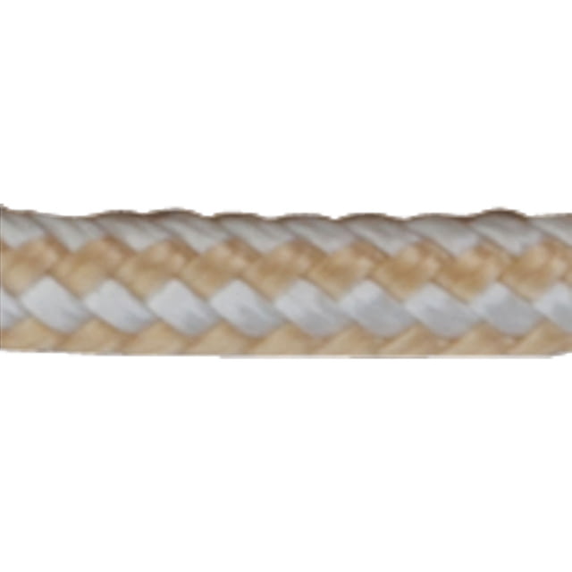 Sea-Dog Double Braided Nylon Rope Spool - 3/8in x 600' Gold/White