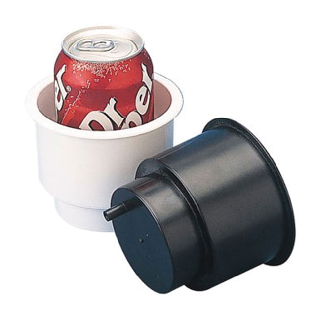 Sea-Dog Flush Mount Combo Drink Holder With Drain Holes Black