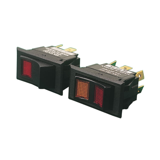 Sea-Dog Line Illuminating Rocker Switch - On/Off/On Red/Yellow Lens