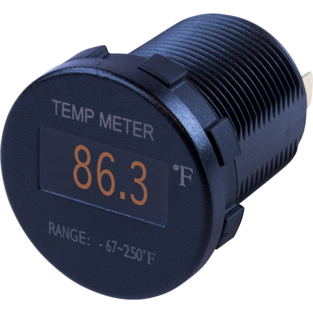 Sea-Dog OLED Temperature Meter Fahrenheit w/6' Lead Round