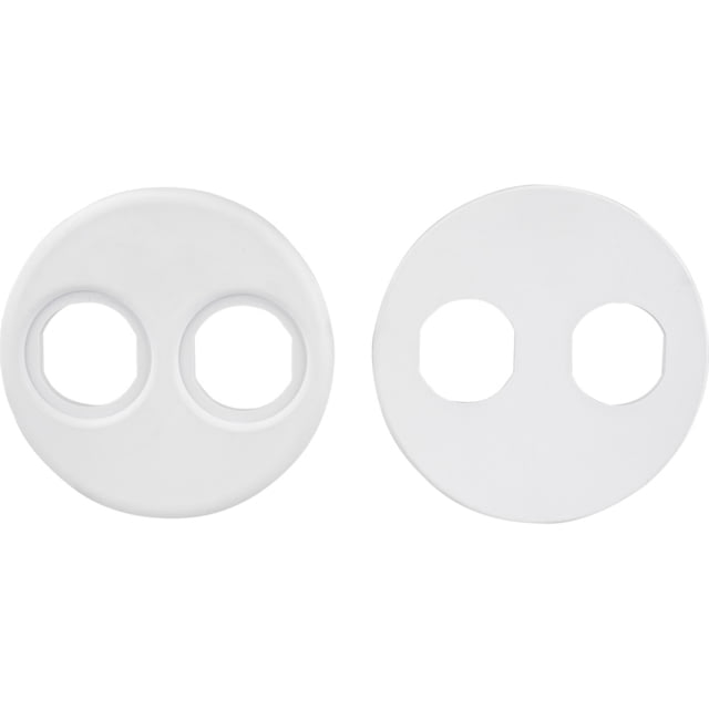 Sea-Dog 4in Gauge Power Socket Adapter Mounting Plate - White One Size