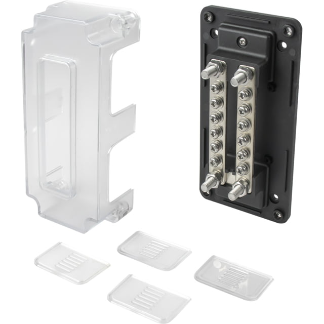 Sea-Dog Dual Buss Bar w/Cover - 12 Terminals One Size