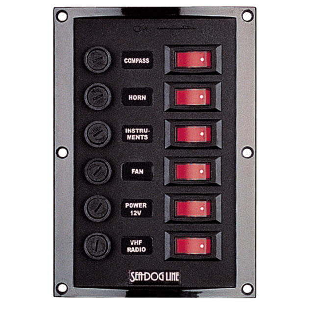 Sea-Dog Sea Dog Line Vertical 6 Gang Panel