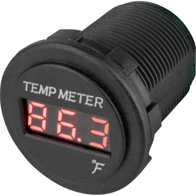 Sea-Dog Round Red LED Temperature Meter One Size
