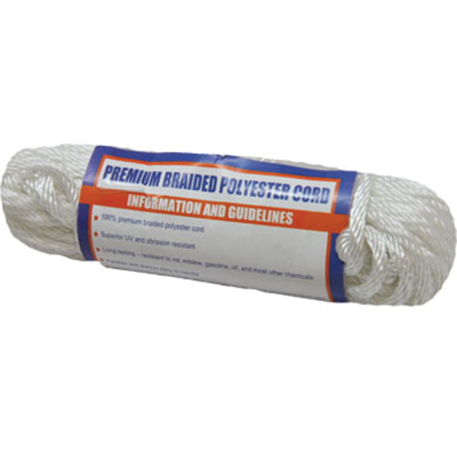 Sea-Dog Solid Braid Polyester Utility Cordage - 1/8in x 50ft White
