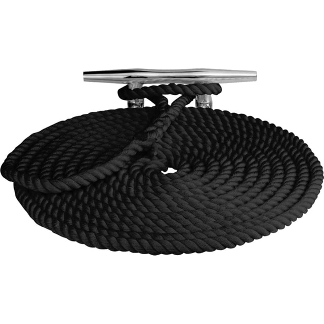 Sea-Dog Twisted Nylon Dock Line - 1/2" x 35' - Black