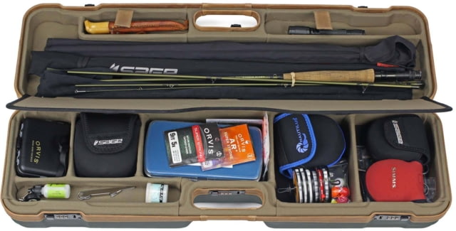 Sea Run Expedition Classic Fly Fishing Rod Travel Case 9.5 FT Rod Green/Tan