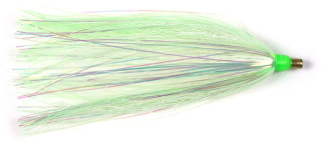 Sea Striker Bucktail Teaser 3in White/Chartreuse Mylar 3/Pack