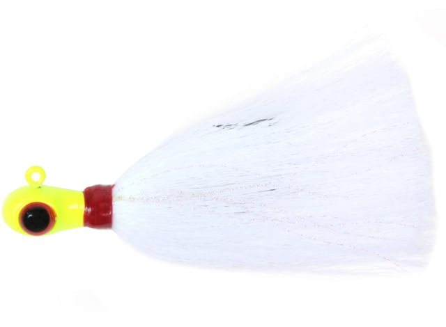 Sea Striker Bugeye Jig 1 1/2 oz Chartreuse Head/White Tail Mylar
