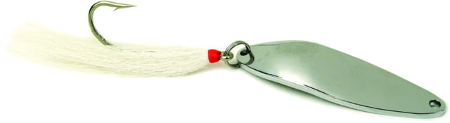Sea Striker Nickel Plated Casting Spoon with Single Hook Bucktail 7/0 Hook 5oz