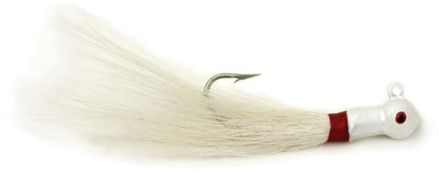 Sea Striker Popeye Bucktail Jig 1 1/2 oz 7/0 Hook White Head/White Tail 1/Pack