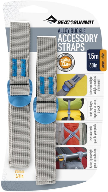 Sea to Summit 20 mm Hook Release Accessory Straps Blue 3/4in 60in/1.5m