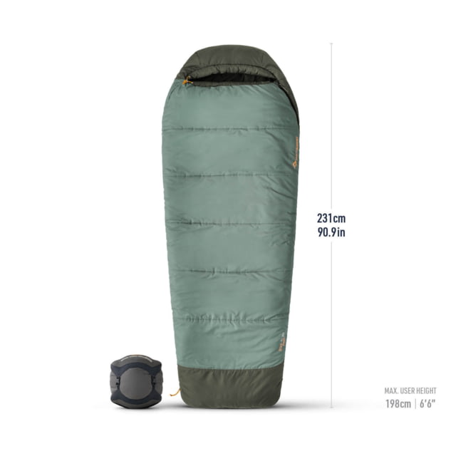 Sea To Summit Sea to Summit Boab Synthetic 30F/-1C Sleeping Bag Laurel Wreath Green Long