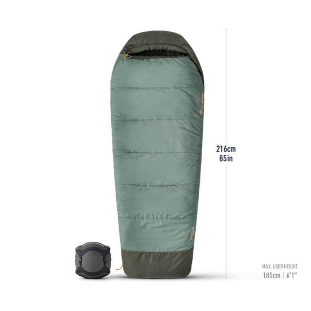 Sea To Summit Sea to Summit Boab Synthetic 30F/-1C Sleeping Bag Laurel Wreath Green Regular Wide