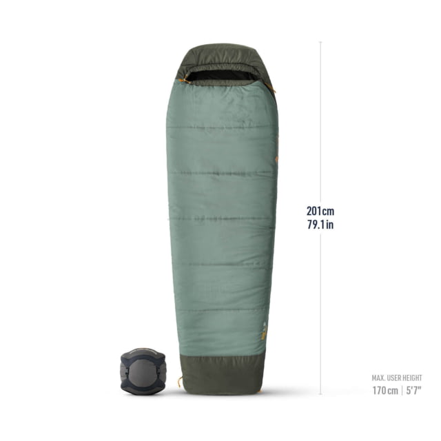 Sea To Summit Sea to Summit Boab Synthetic 30F/-1C Sleeping Bag Laurel Wreath Green Short
