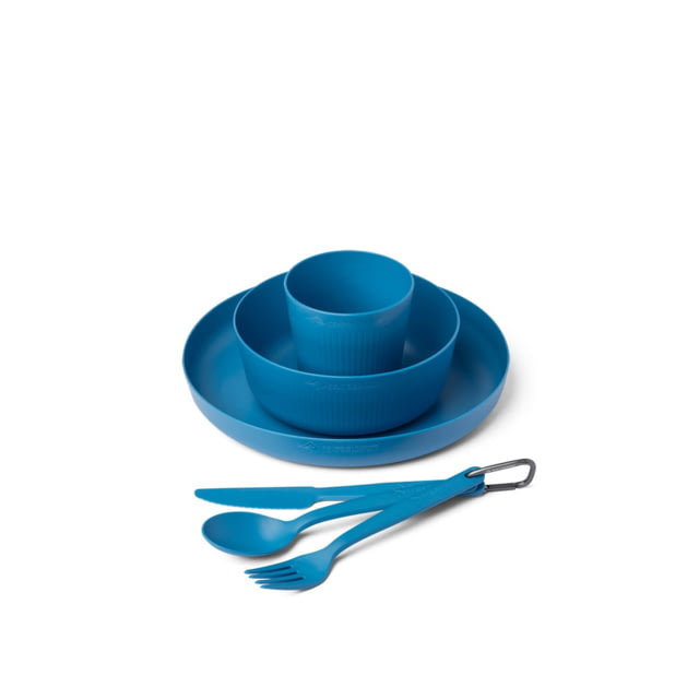 Sea To Summit Sea to Summit Camp Dinnerware Set w/ Mesh Sack 6 Piece Cendre Blue