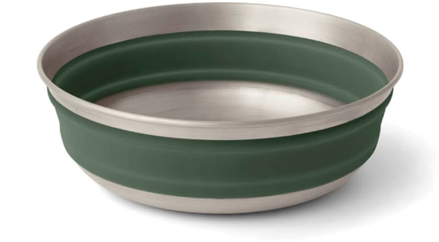 Sea to Summit Detour Stainless Steel Collapsible Bowl Laurel Wreath Green Medium