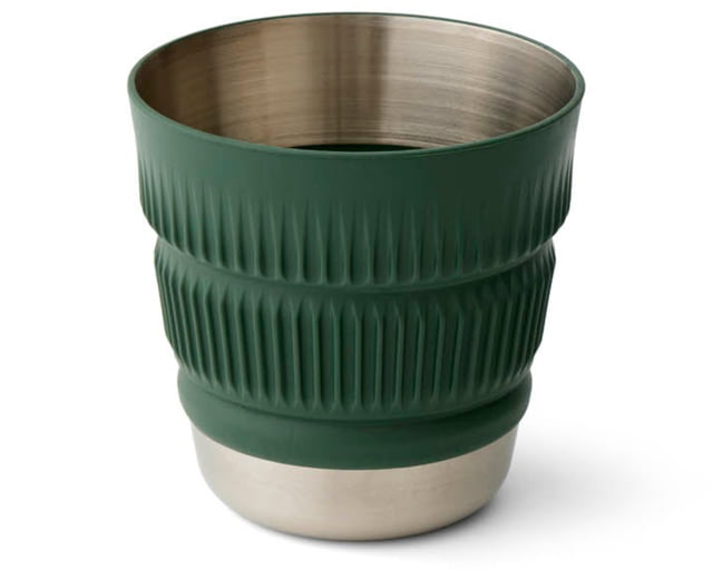 Sea to Summit Detour Stainless Steel Collapsible Mug Laurel Wreath Green