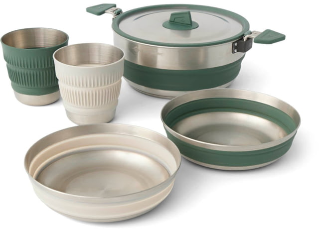 Sea to Summit Detour Stainless Steel One Pot Cook Set Multi 2P 5-Piece