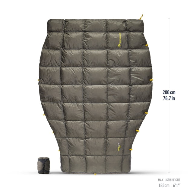 Sea To Summit Sea to Summit Ember Down Quilt 45F/7C Sleeping Bag Regular Beluga Black Regular
