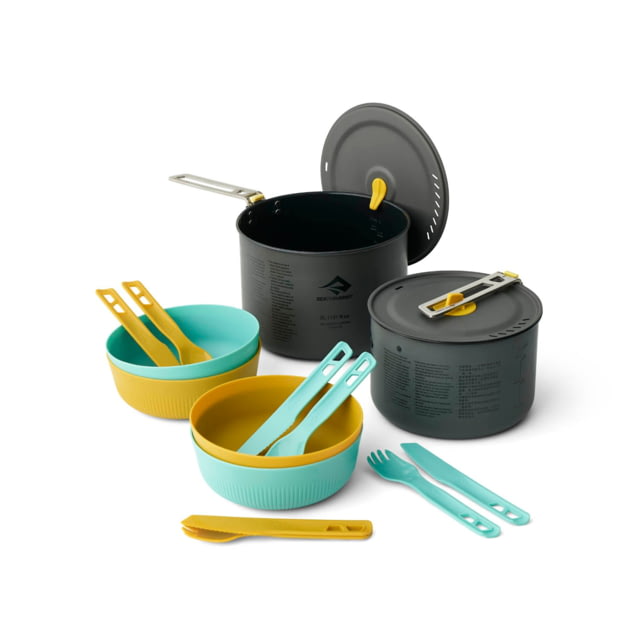 Sea To Summit Sea to Summit Frontier UL TwoPot Cook Set 14 Pieces Multicolor 4 Person