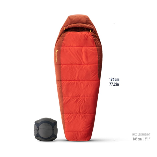 Sea To Summit Sea to Summit Hamelin Synthetic -9C/15F Sleeping Bag - Women's Long Spicy Orange Long