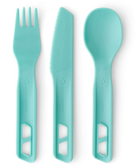 Sea to Summit Passage Cutlery Set 3 Piece Aqua Sea Blue