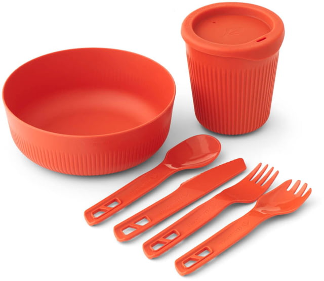 Sea to Summit Passage Dinnerware Set 1P 6 Piece Spicy Orange