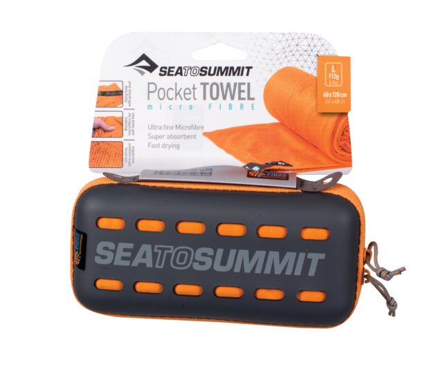 Sea to Summit Pocket Towel Large 24in x 48in Orange
