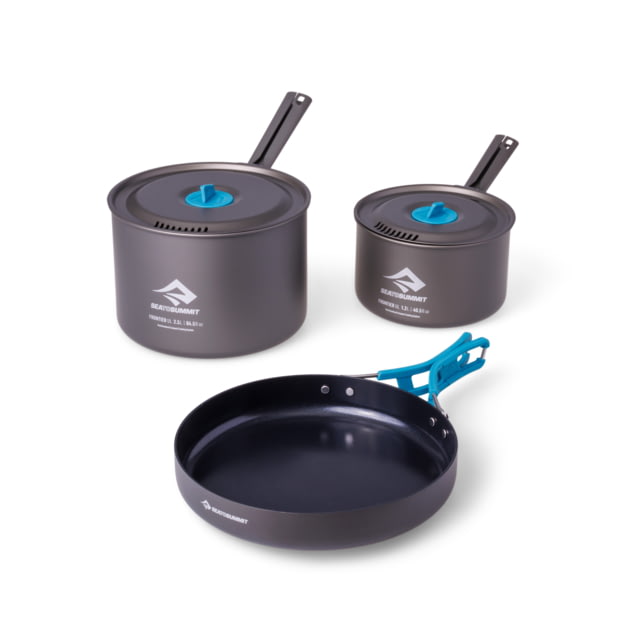 Sea to Summit Frontier Ultralight Two Pot w/ Pan Set 2.5L Assorted 3 Piece