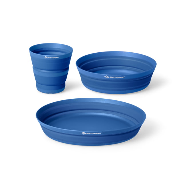 Sea to Summit XLite Collapsible Plate w/ Bowl/ Mug Set Dark Blue One Size
