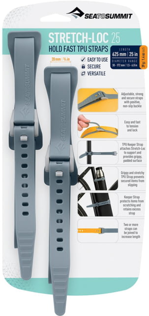 Sea to Summit Stretch-Loc TPU Straps 25 2 Pack Dusk 625mm x 20mm