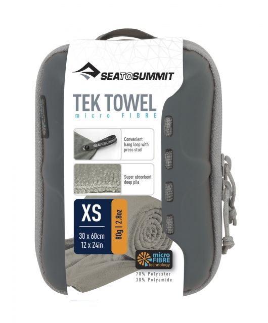 Sea to Summit Tek Towel Extra Small 12in x 24in Grey