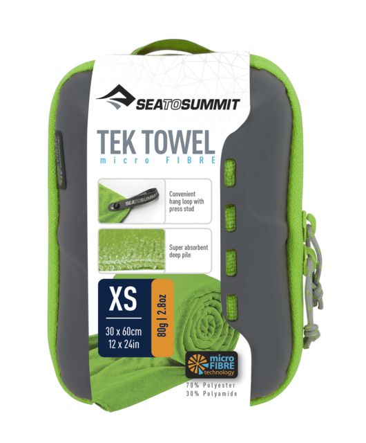 Sea to Summit Tek Towel Extra Small 12in x 24in Lime