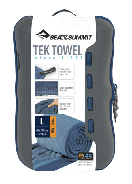 Sea to Summit Tek Towel Large 24in x 48in Cobalt Blue
