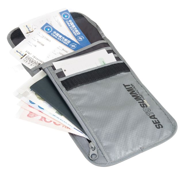 Sea to Summit Travelling Light Neck Wallet RFID-Grey