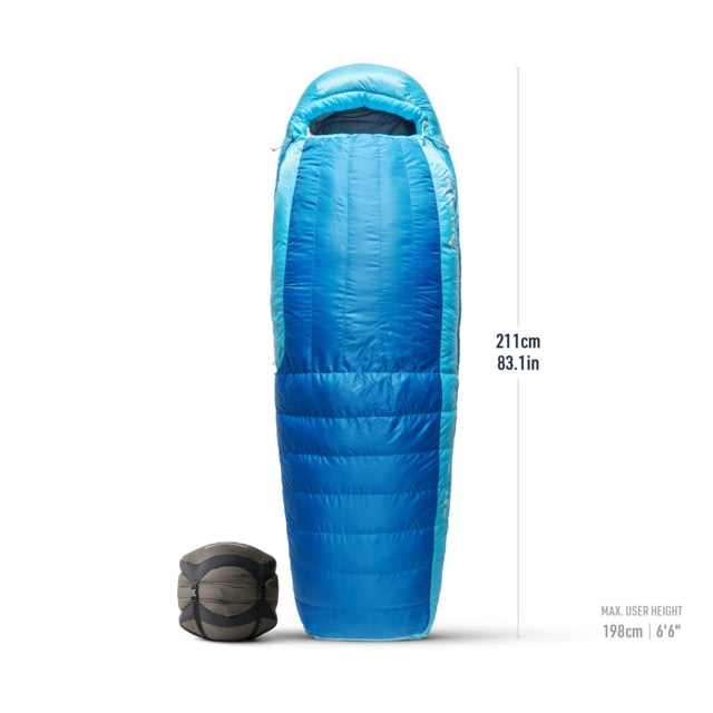 Sea To Summit Sea to Summit Trek Down 0F/-18C Sleeping Bag Long Snorkel Blue Long