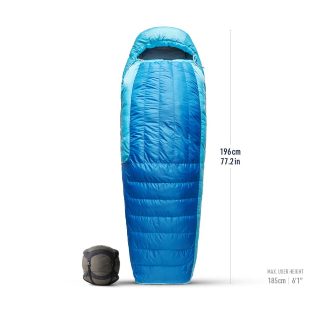 Sea To Summit Sea to Summit Trek Down 15F/ -9C Sleeping Bag Regular Snorkel Blue Regular