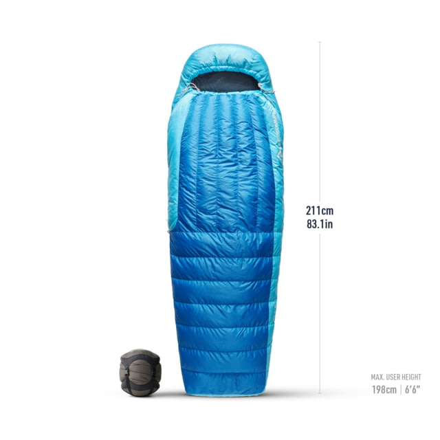Sea To Summit Sea to Summit Trek Down 30F/-1C Sleeping Bag Long Snorkel Blue Long